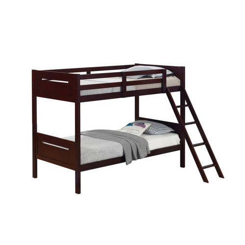 Coaster Furniture Littleton Espresso Twin Twin Bunk Bed