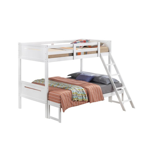 Coaster Furniture Littleton White Twin Full Bunk Bed