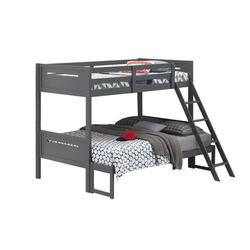 Coaster Furniture Littleton Grey Twin Full Bunk Bed