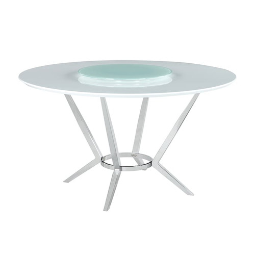 Coaster Furniture Abby Glossy White Dining Table