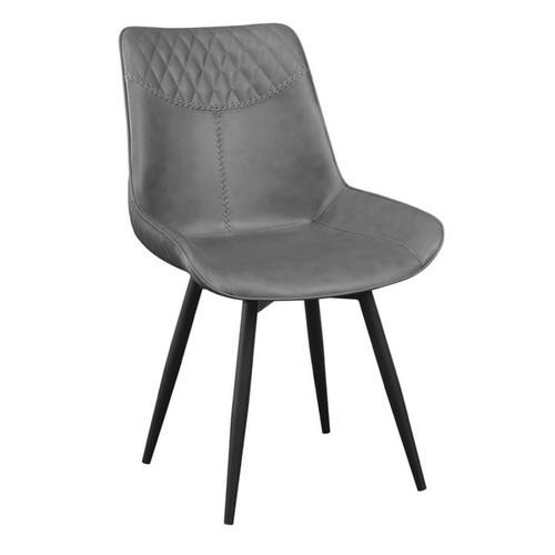 2 Coaster Furniture Brassie Grey Black Side Chairs