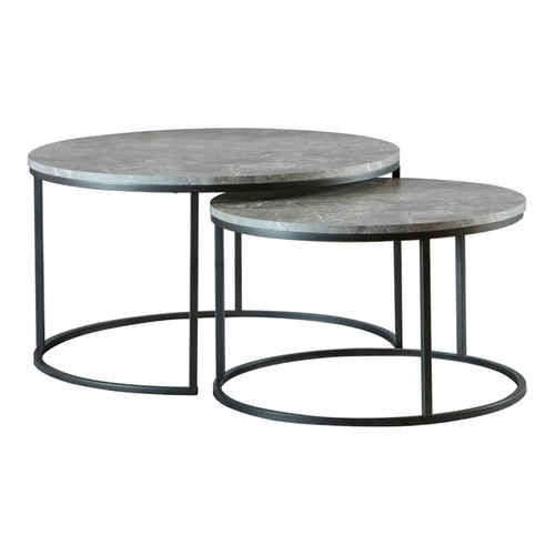 Coaster Furniture Lainey Grey 2pc Nesting Coffee Tables