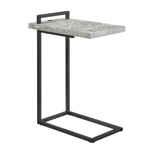 Coaster Furniture Maxwell Grey C Shaped Accent Table