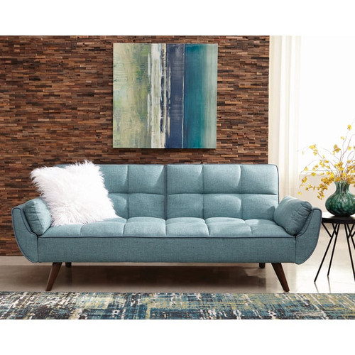 Coaster Furniture Caufield Turquoise Blue Sofa Bed