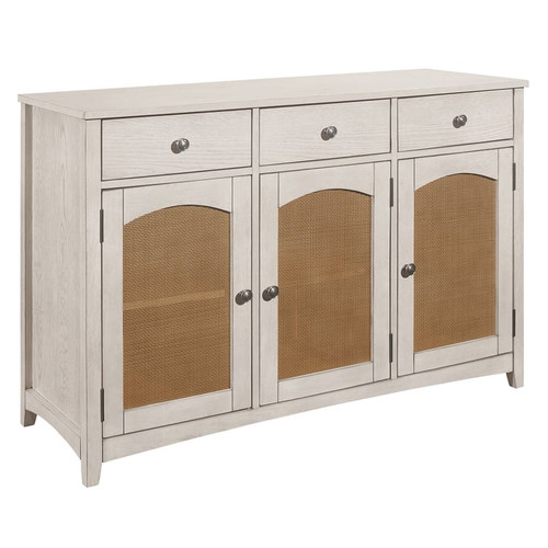 Coaster Furniture Kirby Natural White Server with Adjustable Shelves