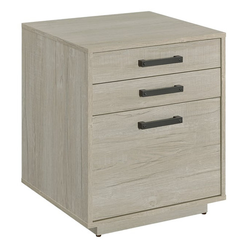 Coaster Furniture Loomis Whitewashed Grey 3 Drawers Square File Cabinet