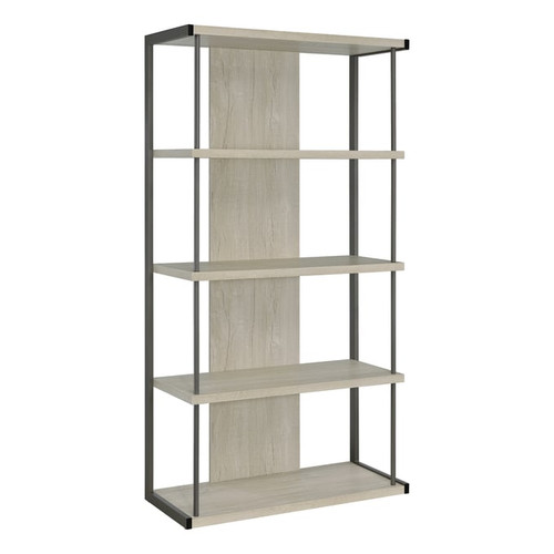 Coaster Furniture Loomis Whitewashed Grey Bookcase