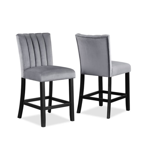 2 Crown Mark Pascal Counter Height Chairs