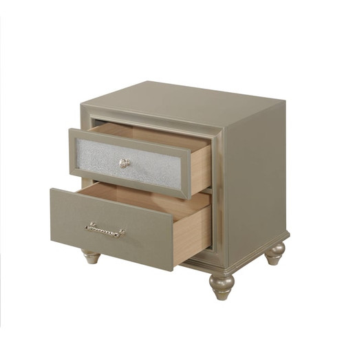 Crown Mark Lila Champagne Night Stand