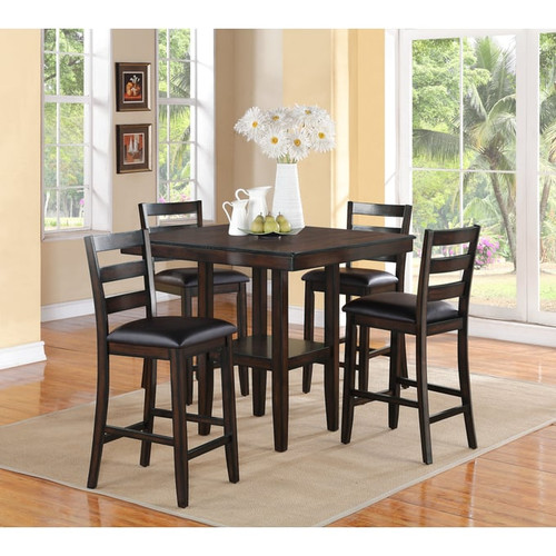 Crown Mark Tahoe 5pc Counter Height Table Set