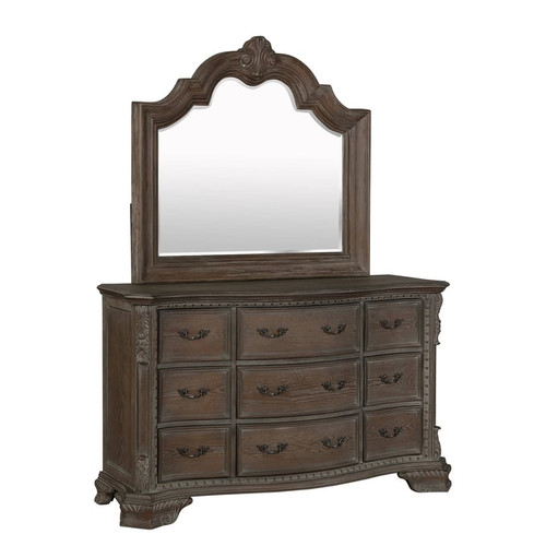 Crown Mark Sheffield Antique Grey Mirror