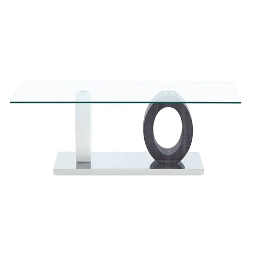 Global Furniture T1628 Dark Grey White Coffee Table