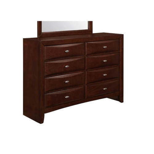 Global Furniture Linda Dark Brown Drawer Dresser