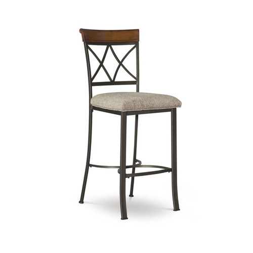 Powell Furniture Hamilton Taupe Beige Bar Stool