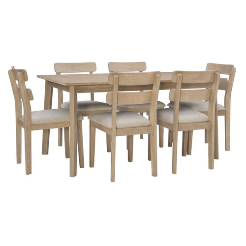 Powell Furniture Drury Natural Sand 7pc Dining Room Set