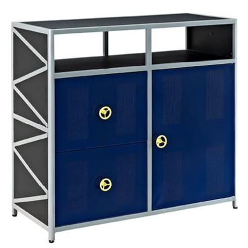 Powell Furniture Dune Buggy Blue Black Cabinet