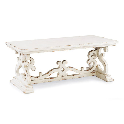 Powell Furniture Renck White Coffee Table