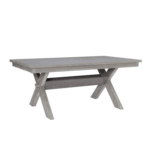 Powell Furniture Turino Weathered Grey Rectangle Dining Table