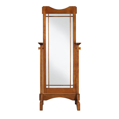 Powell Furniture Mission Oak Cheval Mirror