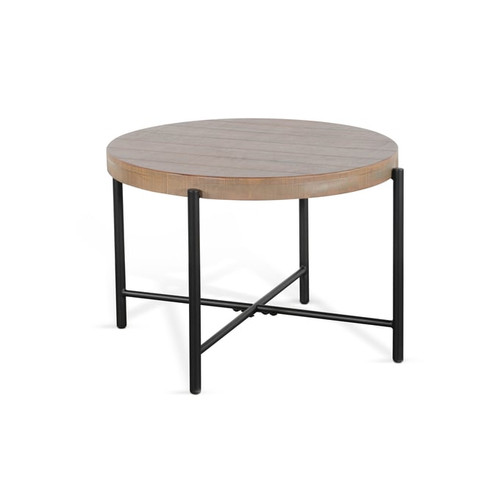 Purity Craft Rose Durango Brown 28 Inch Round End Table