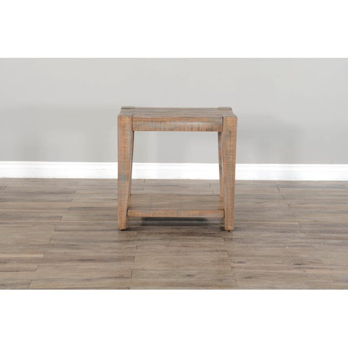Purity Craft Rose Durango Weathered Brown Chair Side Table
