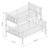 Palace Imports Mission White Bunk Beds