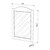 Palace Imports White Solid Wood Frame Mirrors