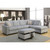 Acme Furniture Belville Reversible Sectional Sofas with Pillows