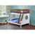 Acme Furniture Farah Oak White Twin Over Full Bunk Bed