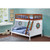 Acme Furniture Farah Oak White Twin Over Full Bunk Bed