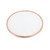 Acme Furniture Alivia Rose Gold Frosted Glass Coffee Table