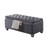 Acme Furniture Rebekah Gray Fabric Storage Bench