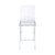 2 Acme Furniture Nadie Chrome Clear Counter Height Chairs