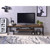 Acme Furniture Bob Weathered Oak Black Storage TV Stand