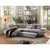 Acme Furniture Jemima Gray Sleeper Sectional