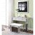 Acme Furniture Noralie Mirrored Faux Diamonds Vanity Desk