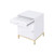 Acme Furniture Ottey White High Gloss Gold Cabinet