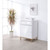 Acme Furniture Ottey White High Gloss Gold Cabinet