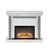 Acme Furniture Noralie Mirrored Diamonds Fireplace