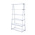 Acme Furniture Coleen White High Gloss Chrome Bookshelf