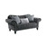 Acme Furniture Gaura Dark Gray Three Pillows Loveseat