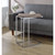 Acme Furniture Danson Weathered Oak Chrome Accent Table