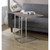 Acme Furniture Danson Weathered Oak Chrome Accent Table