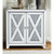 Acme Furniture Noralie Clear Mirrored Faux Diamond Storage Console Table