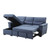 Acme Furniture Haruko Blue Reversible Storage Sleeper Sectional Sofa