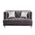 Acme Furniture Hegio Gray Loveseat with 2 Pillows