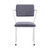 Acme Furniture Cargo Gray Fabric White Metal Chairs