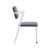 Acme Furniture Cargo Gray Fabric White Metal Chairs