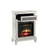 Acme Furniture Noralie Mirrored 1 Drawer Fireplace