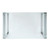Acme Furniture Abraham Clear Chrome Dining Table
